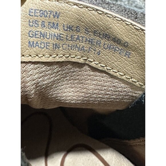 Aetrex Samantha Leather Ankle Boots Patchwork Gray Black Red Zip 8.5 NEW READ - Picture 9 of 9